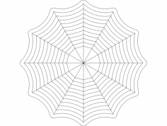 Arquivo de teia de aranha 8x8 dxf