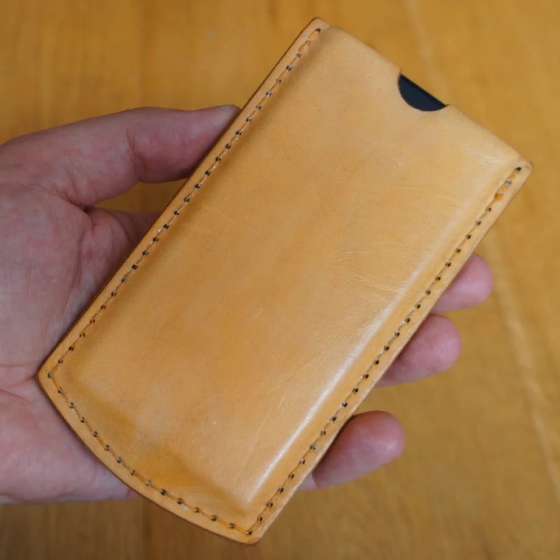 Laser Cut Leather and Wood Phone Case