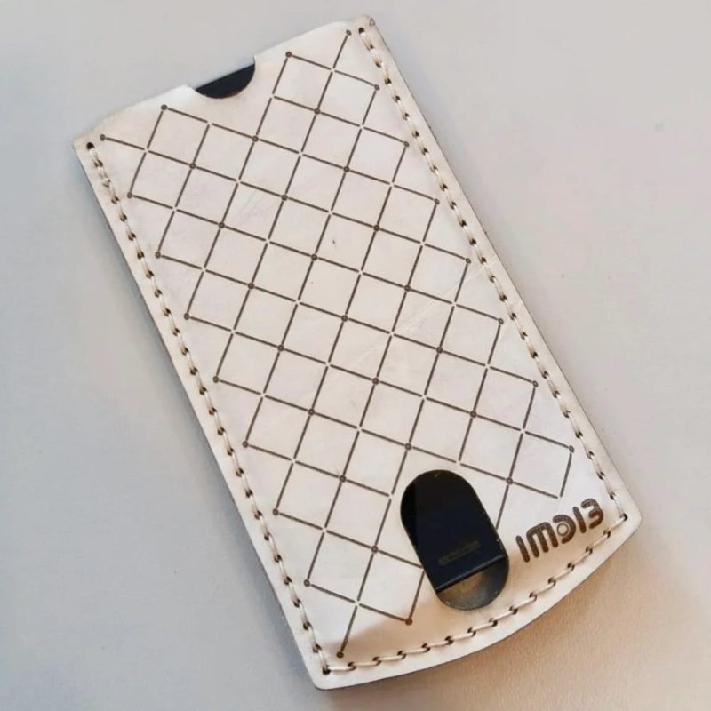 Laser Cut Leather and Wood Phone Case