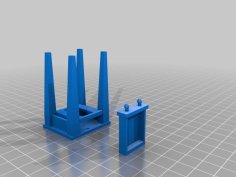 Shaker Side Table 1:12 Scale 3D Printer Model