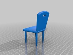 Miniature Chair (Customizable) 3D Printer Model