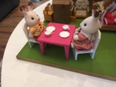 Table And Chair For Sylvanian Families Set 3D Printer Model