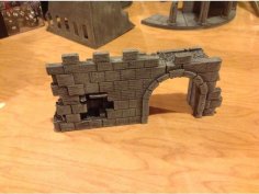 Roman Archway – REMIX – Miniature Terrain 3D Printer Model