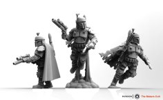 Bounty Hunter Pose 4 3D Printer Model