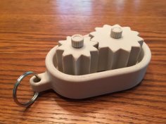 Gear Keychain/Pendant 3D Printer Model