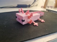 Minecraft Axolotl 3D Printer Model