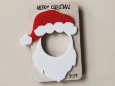 Laser Cut Santa Picture Frame