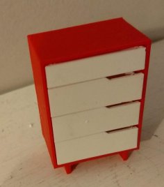 Doll House Dresser Improved / Smaller Size 3D Printer Model