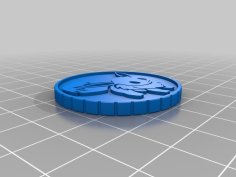 Pokemon EEVEE Vaporeon Coin Token 3D Printer Model