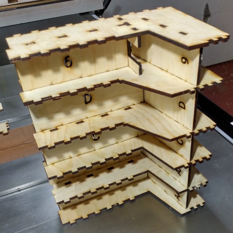 Laser Cut Battery Storage Organizer Battery Dispenser