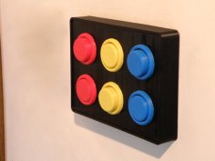 Arcade Button Light Switch 3D Printer Model