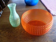 Faceted Bowl And Vase 3D Printer Model