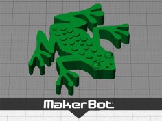 Frog – Easy Print Of A Cartoon Style Frog 3D Printer Model