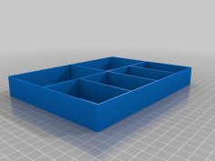 6 Compartment Organizer 3D Printer Model