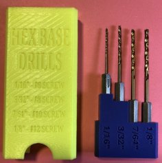 Case For Hex Base Drill Bits (Ryobi Or Any Manufacturer) 3D Printer Model