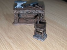 Small Rough Chair 3D Printer Model