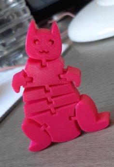 Flexi Fat Stupid Cat 3D Printer Model