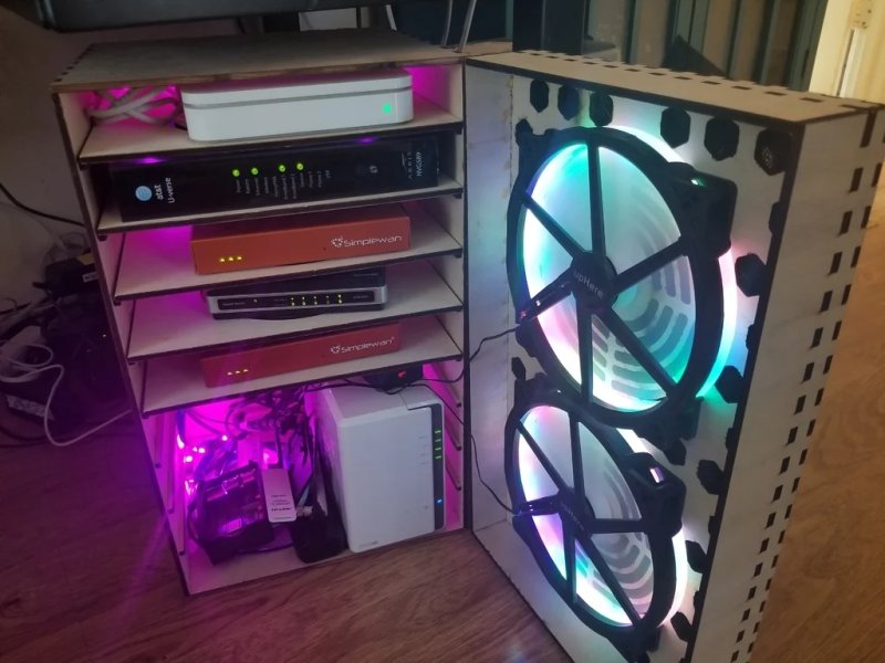 Laser Cut Vented Router Shelf