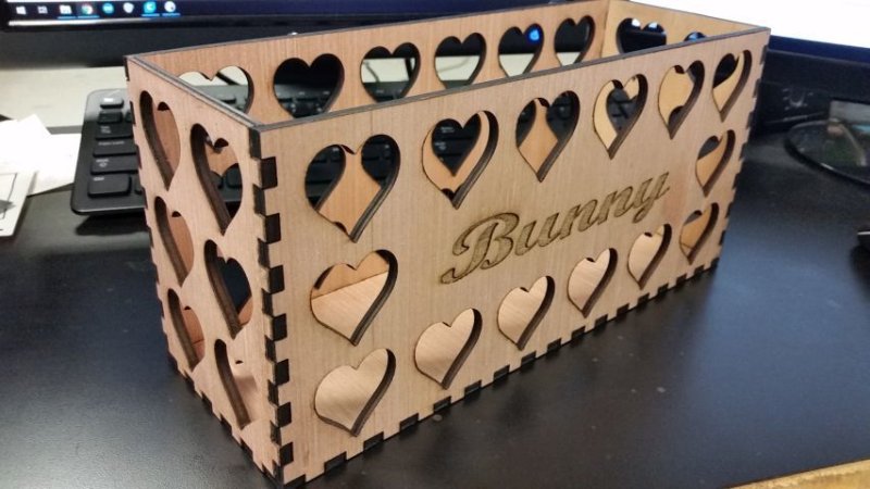 Laser Cut Heart Mailbox (4.5mm plywood)