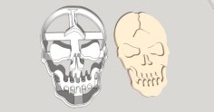 Cracked Skull Cookie Cutter 3D Printer Model