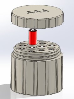 AAA Screw-Together Battery Holder 3D Printer Model