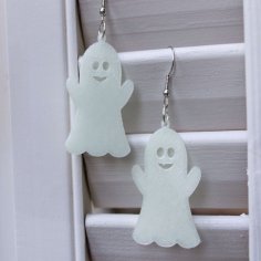 Cute Halloween Ghost Earring 3D Printer Model