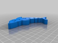 Flexi Dolphin 3D Printer Model