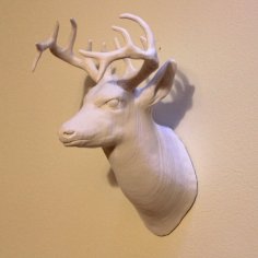 Deer Head Detailed 3D Printer Model