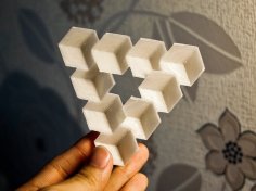 Penrose Triangle Illusion 3D Printer Model