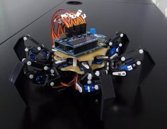 HEXRO – 12-servo-motors Hexapod Robot 3D Printer Model