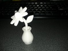 Flower With Vase 3D Printer Model