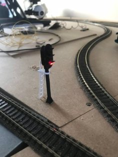 Train Signal 1:87 Scale 3D Printer Model