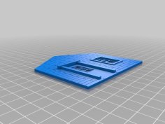 O Scale House Front 3D Printer Model