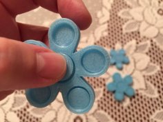 Fidget Flower Print-in-place 3D Printer Model