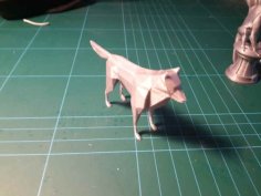 Low Poly Wolf Fixed 3D Printer Model