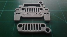 Jeep Wrangler JL & JLU Keychain 3D Printer Model