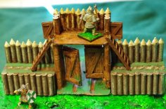 Saxon Burh Fortified Gate 3D Printer Model