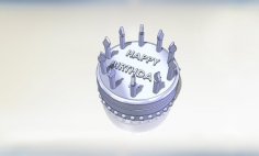 Birthday Cake 3D Printer Model