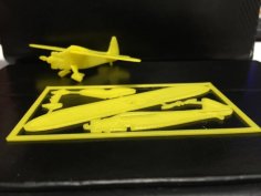 Mini Howard DG-15 Airplane 3D Printer Model