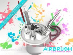 AirBrush Cleaner Set 3D Printer Model