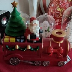 Christmas Locomotive 3D Printer Model