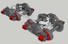 Bogies Del Tender De La Locomotora Baldwin 3D Printer Model