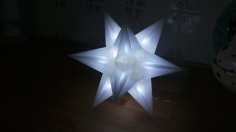 USB Christmas Star – No Glue + LED Holes 3D Printer Model