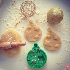 Christmas Ball Ornament Cookie Cutter 3D Printer Model