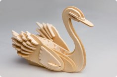 Kuğu 3D Yapboz 3mm