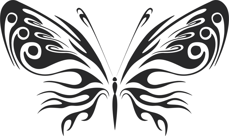 Стилизованная векторная бабочка