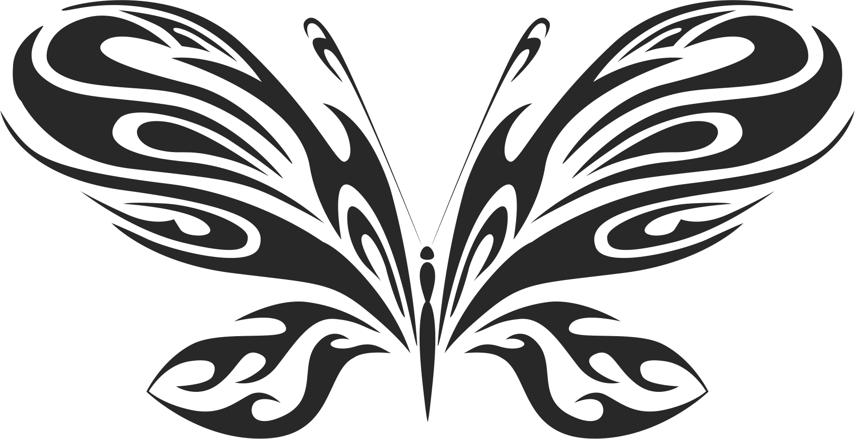 Download Tribal Butterfly Vector Art 20 DXF File Free Download ...
