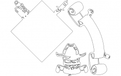 Alpha battery dxf File