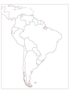 Laser Cut Montessori Puzzle Map Of South America