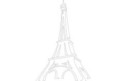 Laser Cut Eiffel Tower